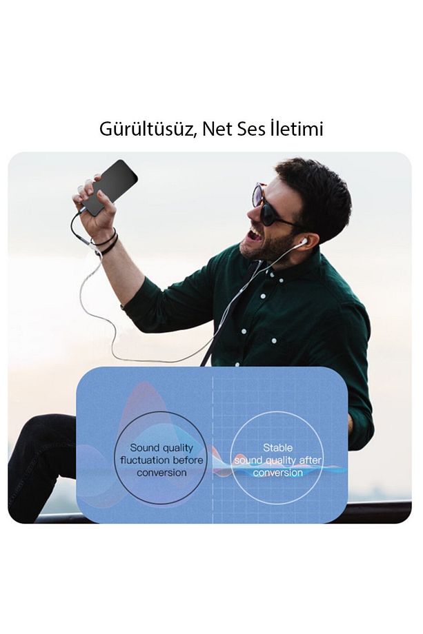 Type-c To Jack 3.5 Mm Aux Dönüştürücü Kulaklık Dönüştürücü Tüm Type-c Telefon ile Uyumlu Converter - 2