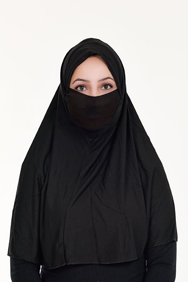 عمامة جاهزة مع حجاب، شال عملي، غطاء صلاة Hijab