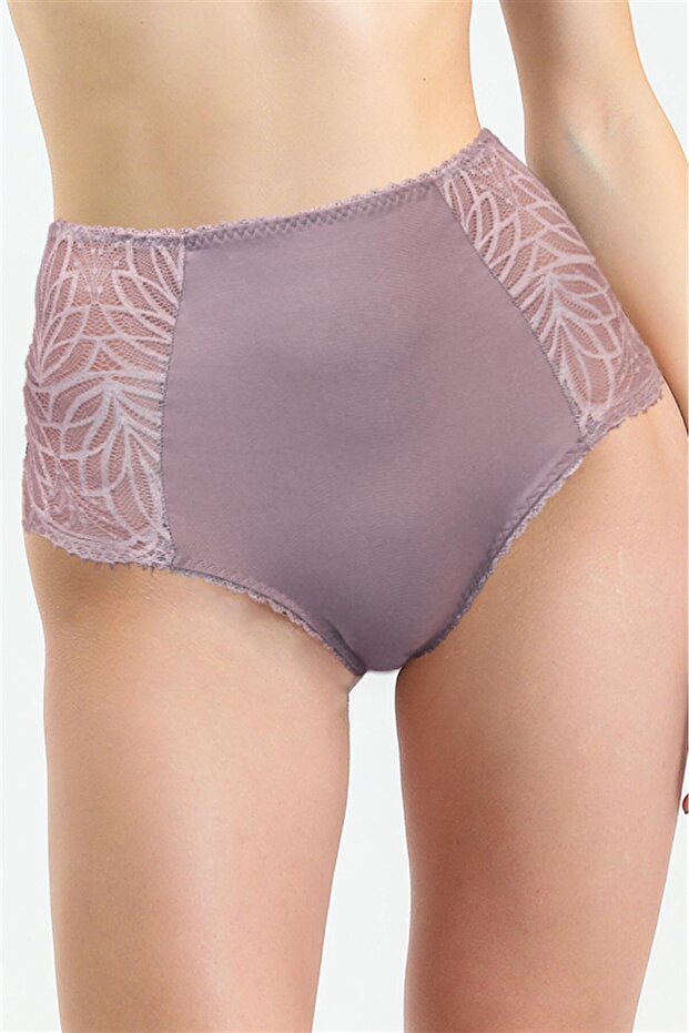 Dantelli Yüksek Bel Külot - 586 - 1