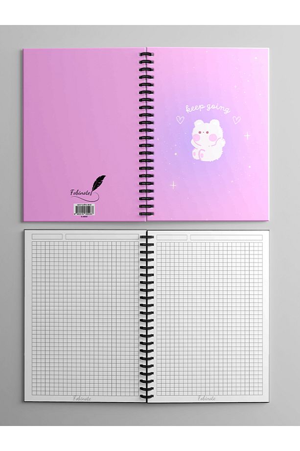 Spiralli Okul Defteri 80 Yaprak (1 Adet) - A5 Boy Kareli Defter - 3