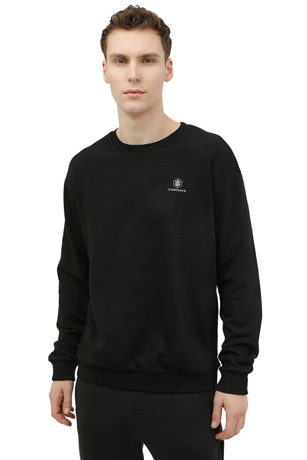Erkek Basic Sweatshirt SN75 4FX - 1