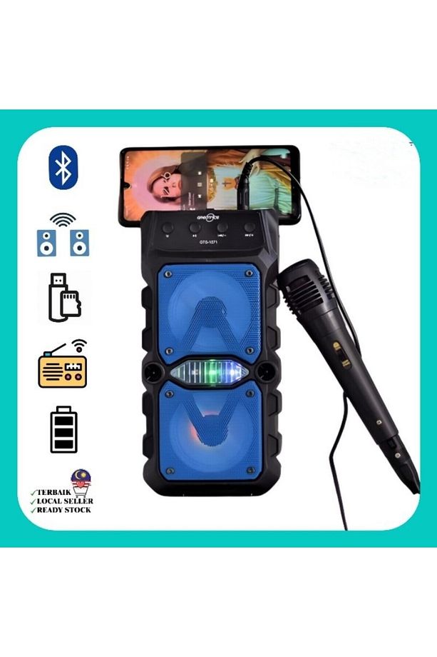 Yok Bluetoothlu GTS-1571 Mikrofonlu Taşınabilir Speaker Hoparlör İthalatçı Garantili 2 Yıl Yok 2 Sa - 1