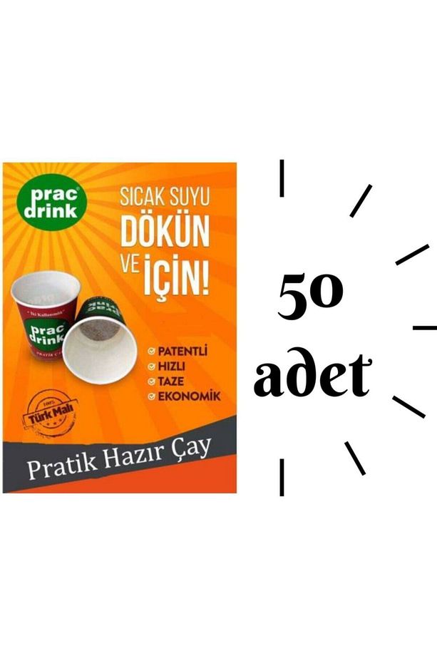 50li Karton Bardakta Hazır Pratik Çay - 1