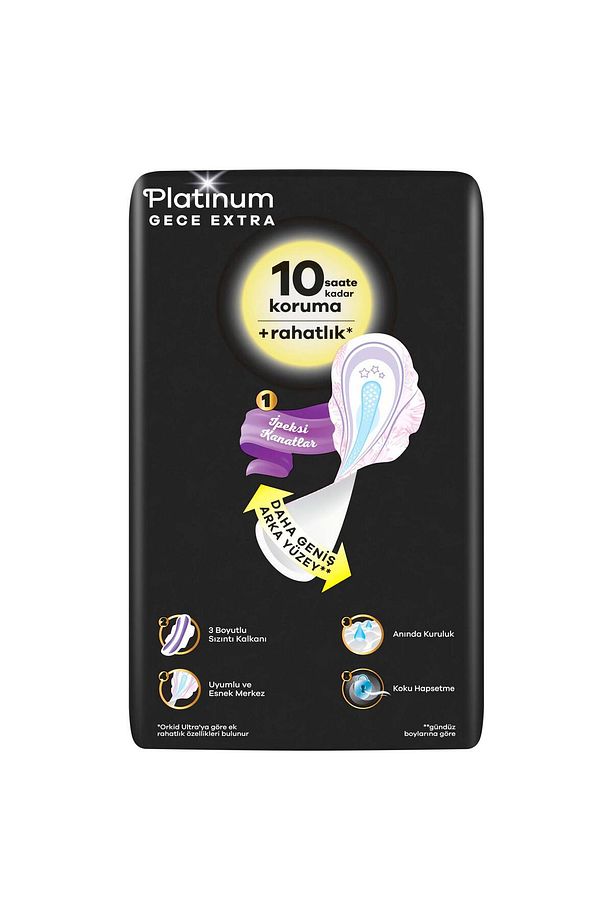 Platinum Gece Ekstra (boy 4) 20 Adet Hijyenik Ped 2 Adet - 8
