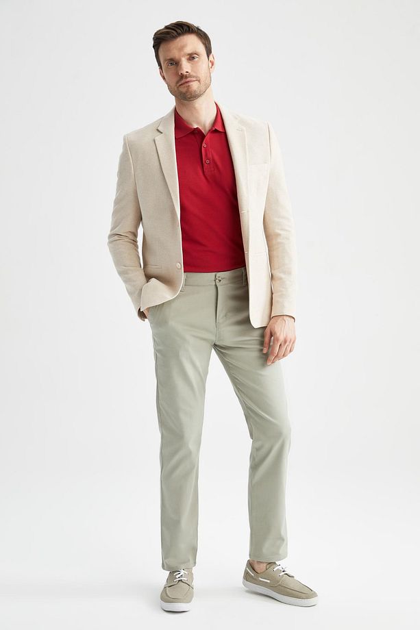 Regular Fit Basic Pamuklu Chino Pantolon T1052az22sp - 3
