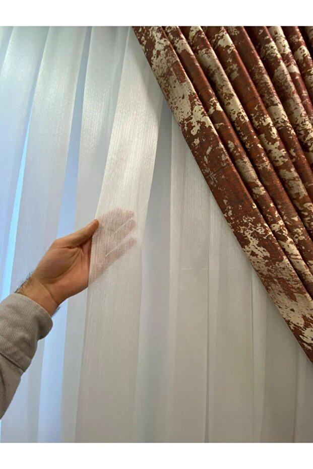 White Diamond Tulle Curtain 1/3 Tight Pleat