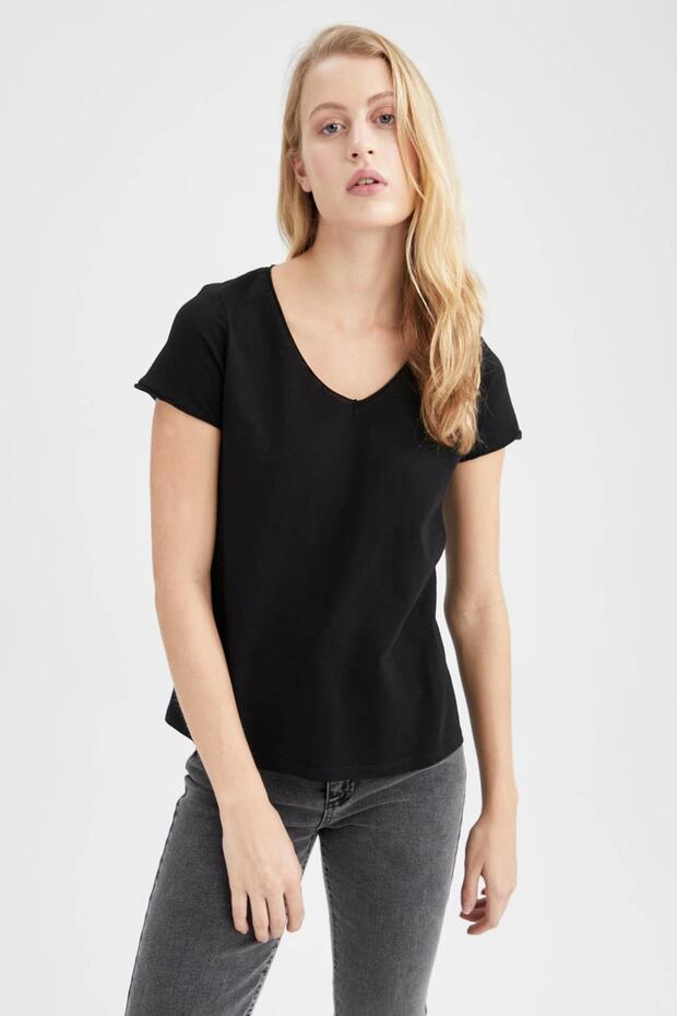 100% Cotton Basic Plain T-Shirt (25 Sm) - 4