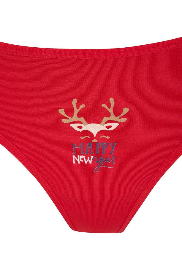 Fall In Love Yılbaşı Temalı Desenli 2'li String Külot Z0981az22wn - 4
