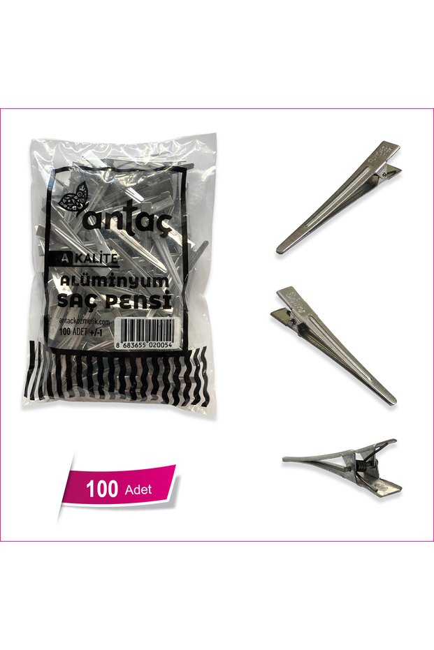 100 Pieces Aluminum Hair Clamp Hairdresser Clamp Buckle
