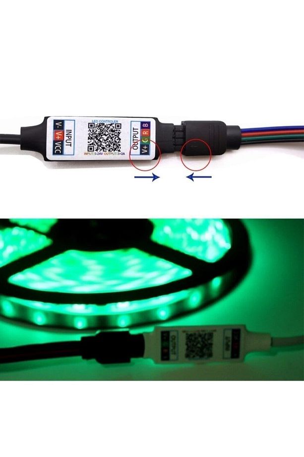 Bluetooth Ile Telefondan Rgb Şerit Led Kontrol Modülü - 7