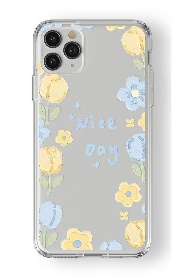 iPhone 11 Pro Compatible Nice Day Design Printed Transparent Case
