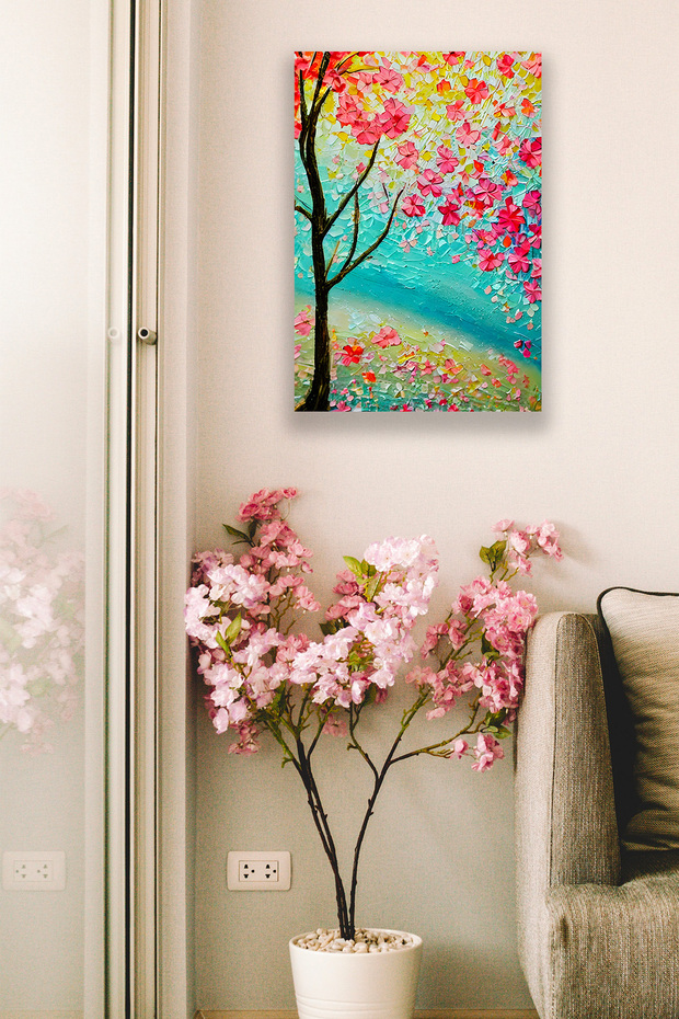 Stylish Wooden Wall Painting Model, Home, Bedroom, Living Room, Office Frame Look Aesthetic Wall Decor