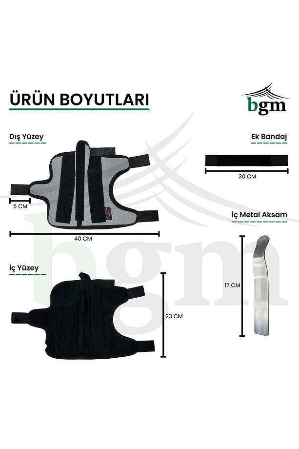 Baş Parmak Ateli Destekli El Bilek Splinti Yüksek Kalite Tespit Ateli Sağ - Sol Çift Yönlü - 8