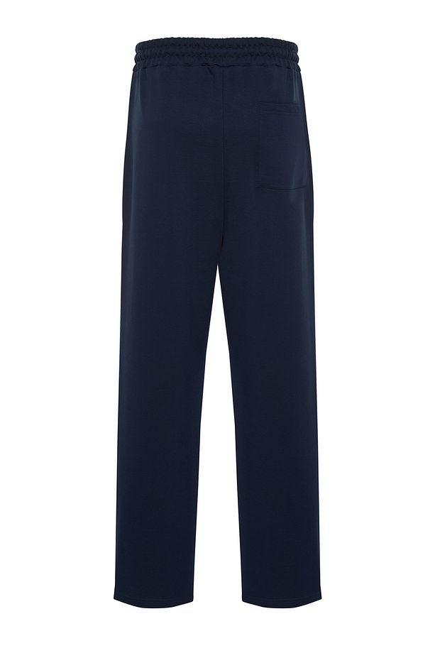 Lacivert Oversize/Rahat Kesim Lastik Belli Paçası Etiketli Eşofman Altı TMNSS24EA00006 - 13