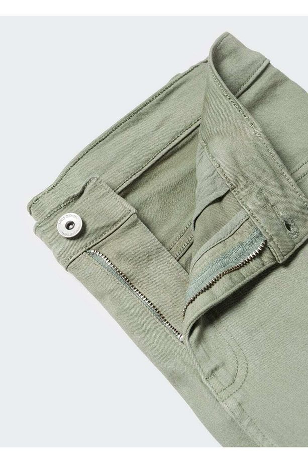 Slim fit kot bermuda şort - 7