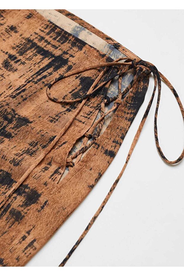 Halbtransparente gemusterte Hose - 5