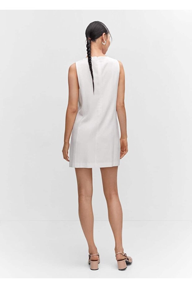 Kolsuz kısa elbise - 4