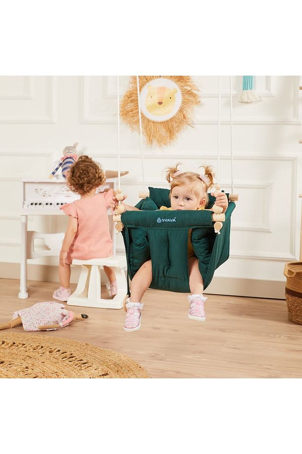 Konfor Bebek Ahşap Salıncak, Tavana Asılan Çocuk Salıncağı - 3