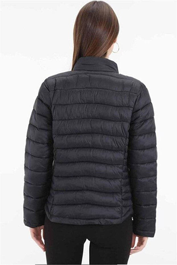 Basıc Padded Coat 1pr Siyah Kadın Mont - 3