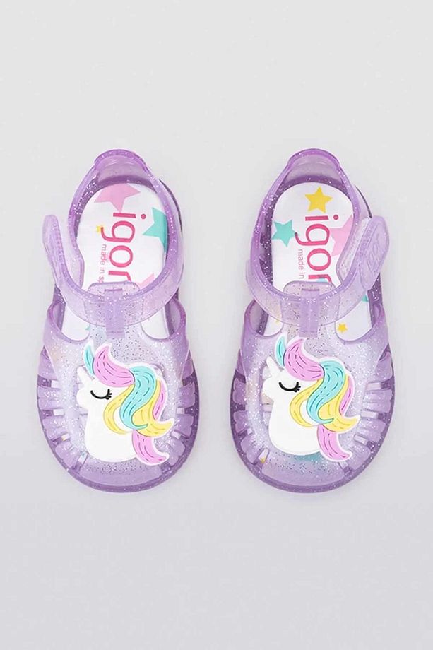 Tobby Gloss Unicornio Çocuk Sandalet Ayakkabı S10309-212malva G. - 5
