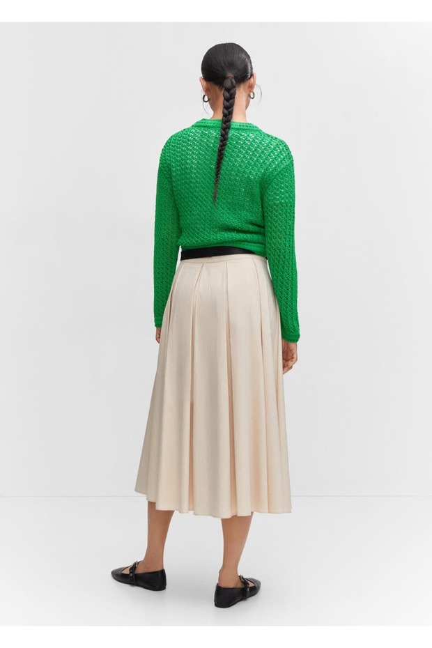 Dantel kısa kazak - 4