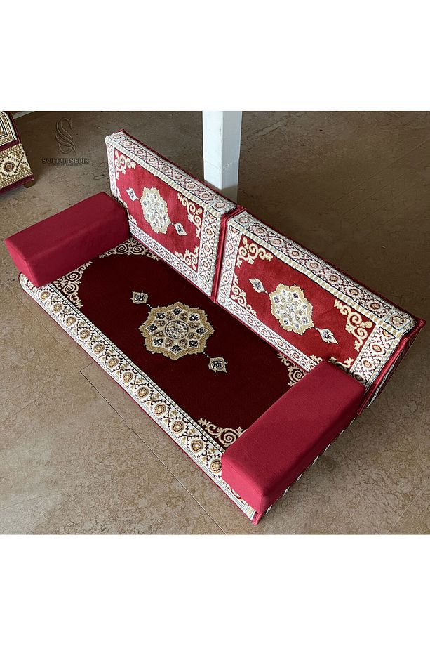 150cm Tek Yer Minderi - Selçuklu - Satışa Hazır Ürün (2Kolçak) - 5