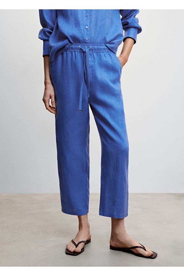 Keten Jogger Pantolon - 1