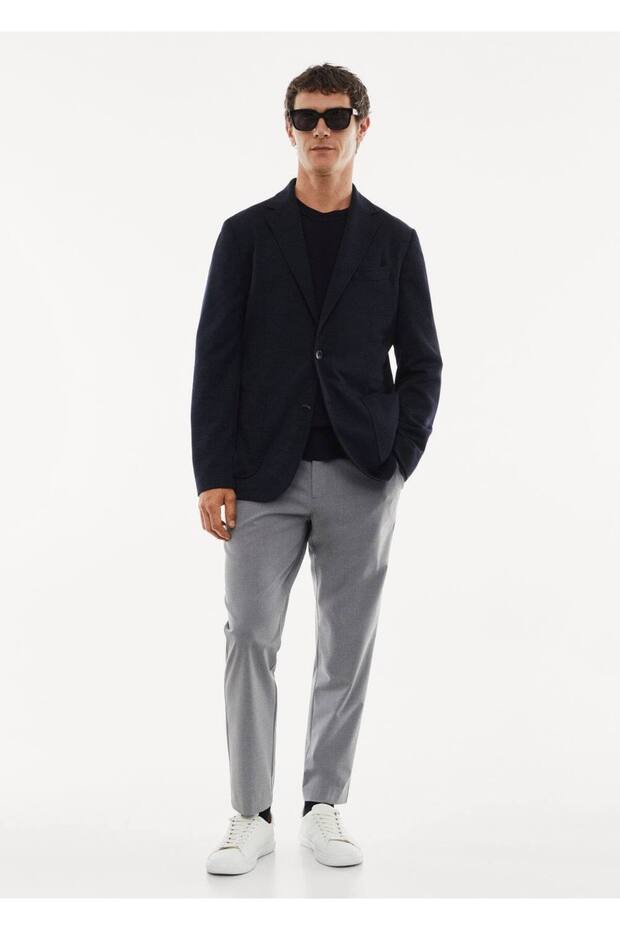 Streç Yünlü Blazer - 2