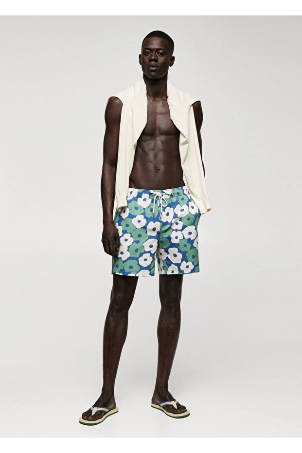 Çiçek desenli mayo - 2