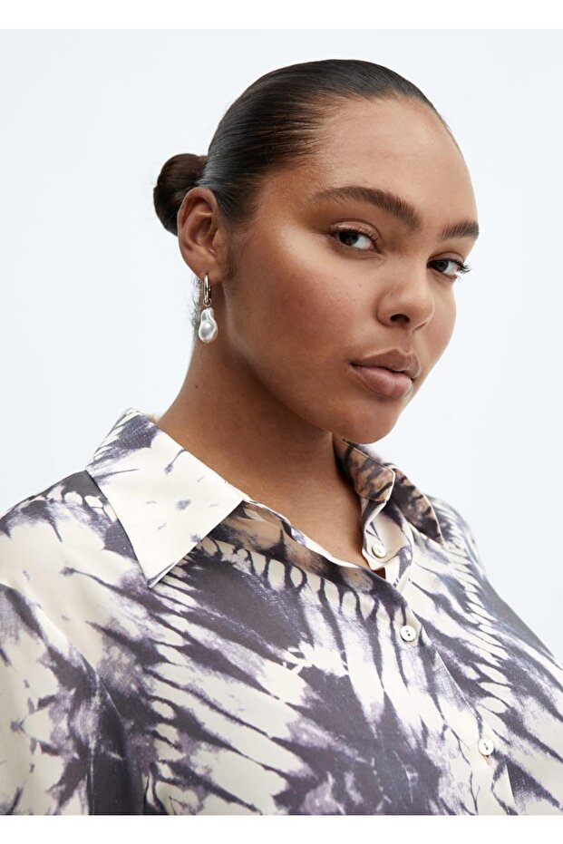 Saten Batik Gömlek - 8