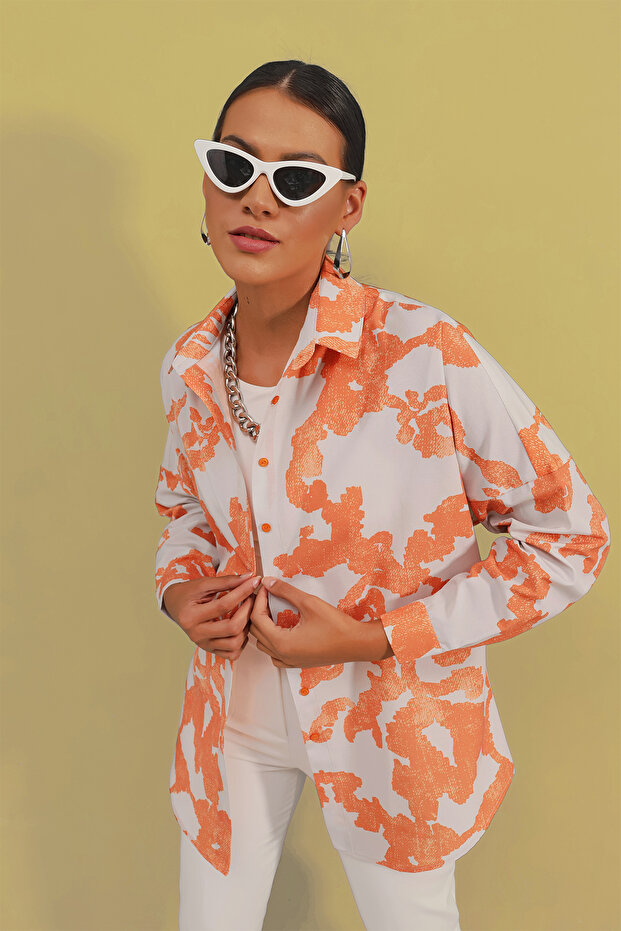 3900 Oversize Long Basic ing - D. Orange - 1