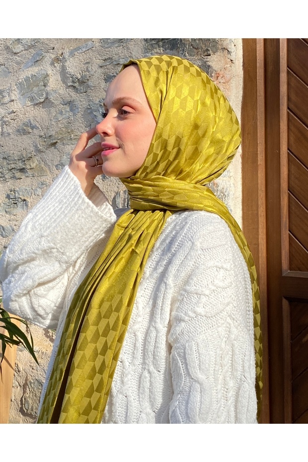 شرنقة نمط النفط الأخضر القطن الجاكار شال