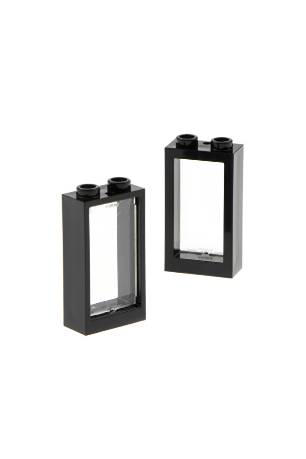 Accessory Custom Moc Window 1 X 2 X 3 Black Window Glass 2 Pieces Will Be Sent