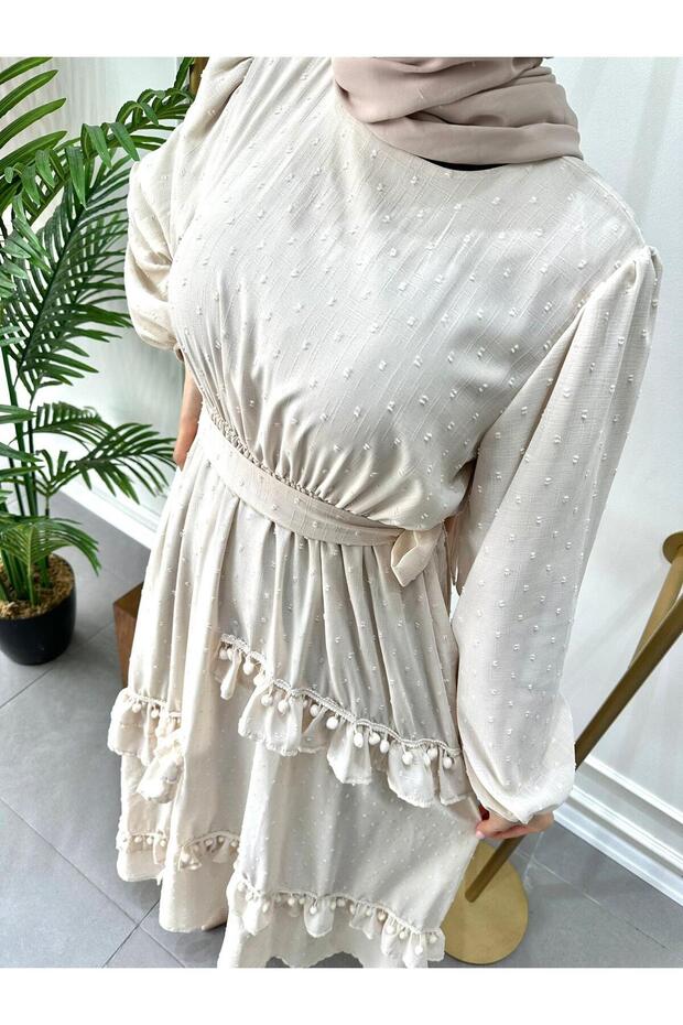 PONPONLU ELBİSE - 3