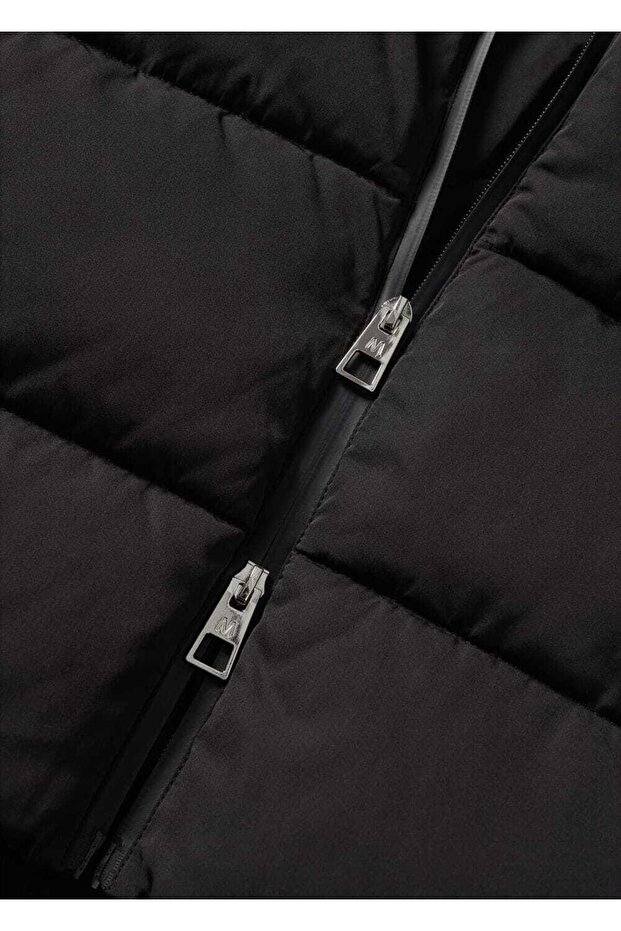 Kapüşonlu Kapitone Anorak - 5