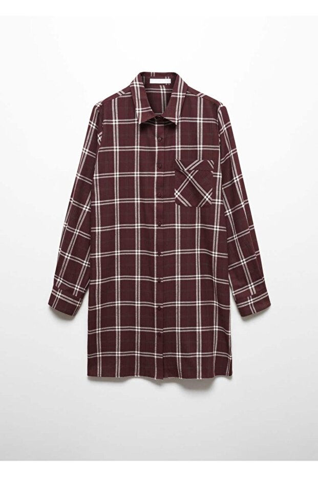 Flanel Kareli Gecelik - 3
