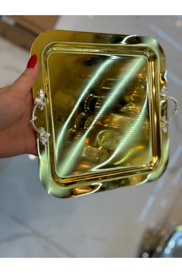 Single Metal Presentation Tray 22cm - 4