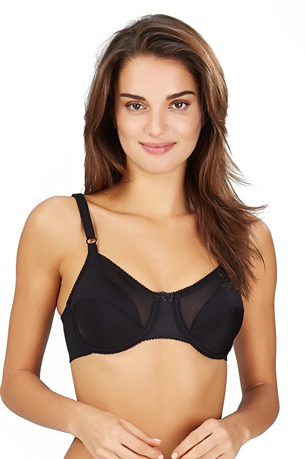 Women's Black Nelly Perfect Gathering Bra