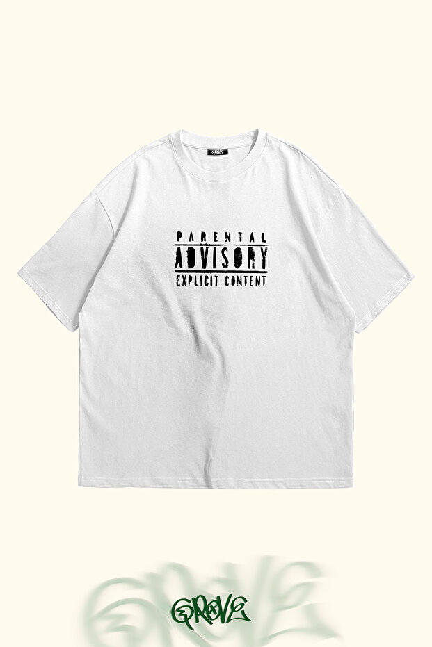 Unisex Oversize T-Shirt - Parental Advisory Printed