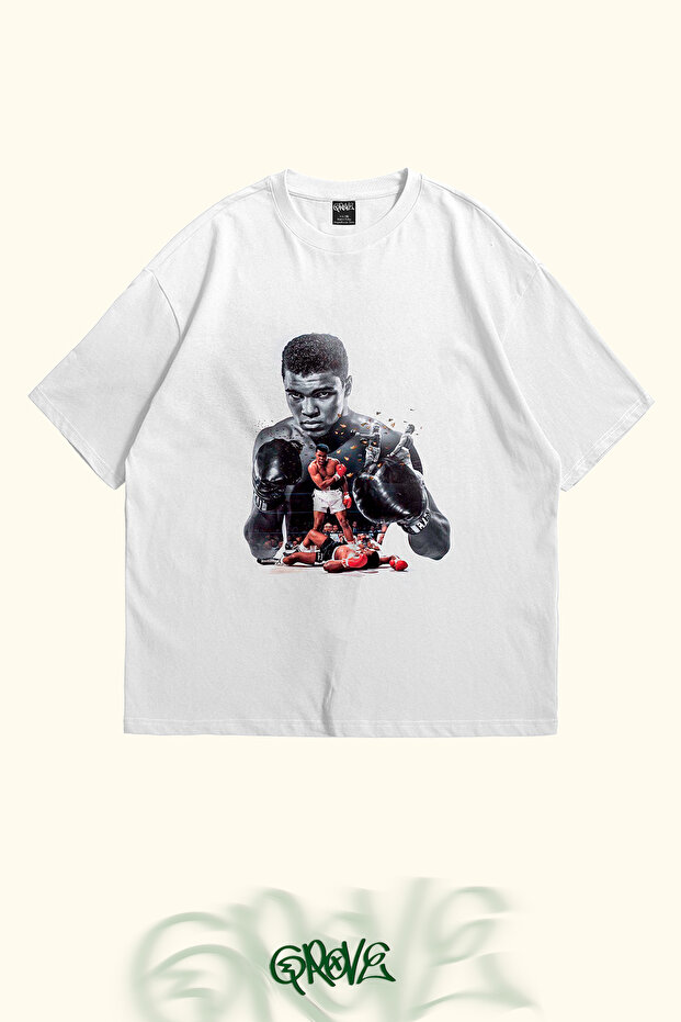 Muhammad Ali Boxing Printed Unisex Oversize T-shirt