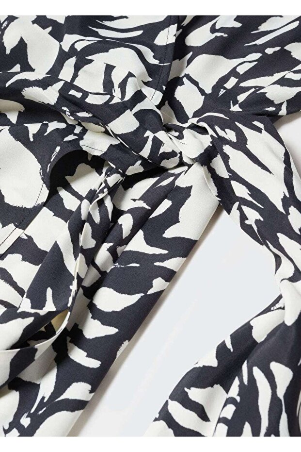 Desenli anvelop kesim elbise - 6