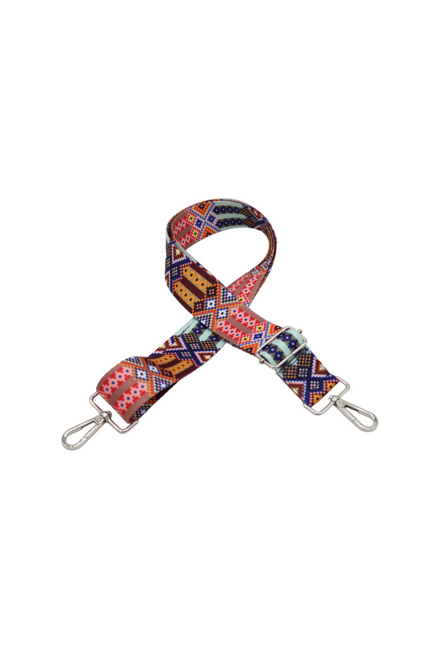 4cm ethnic patterned adjustable bag strap - 2
