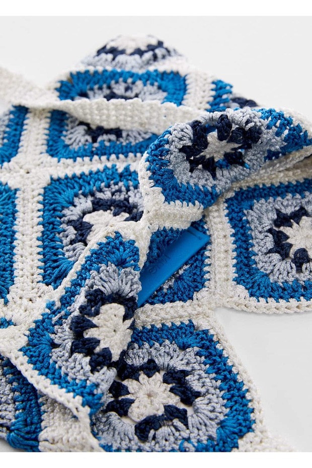 Tokalı kroşe çanta - 4