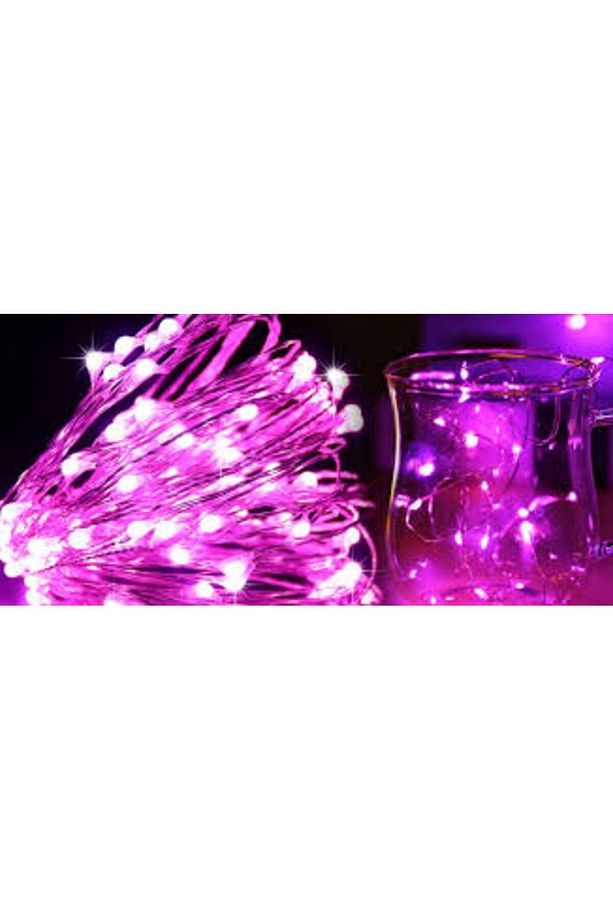 LED PEMBE RENK - CANLI RENKLER - 2 PİLLİ 3 METRE - 1