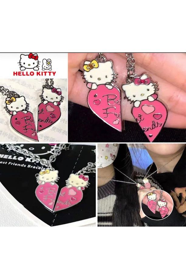 Hello Kitty Best Friends Bff Çift Kolye - 3