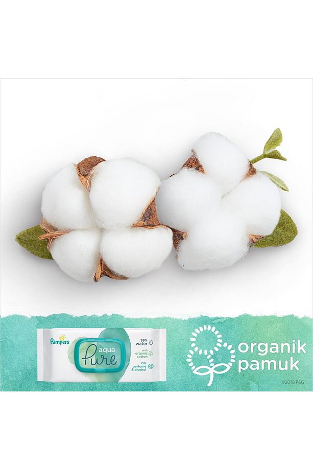 Pampers Islak Havlu Mendil Aqua Pure 48 Yaprak Tekli Paket - 5