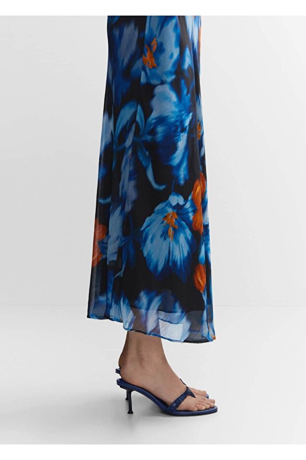 Strass Taşlı Topuklu Sandalet - 2