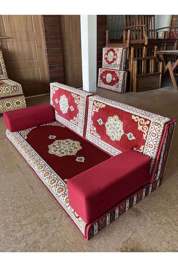 150cm Tek Yer Minderi - Selçuklu - Satışa Hazır Ürün (2Kolçak) - 6