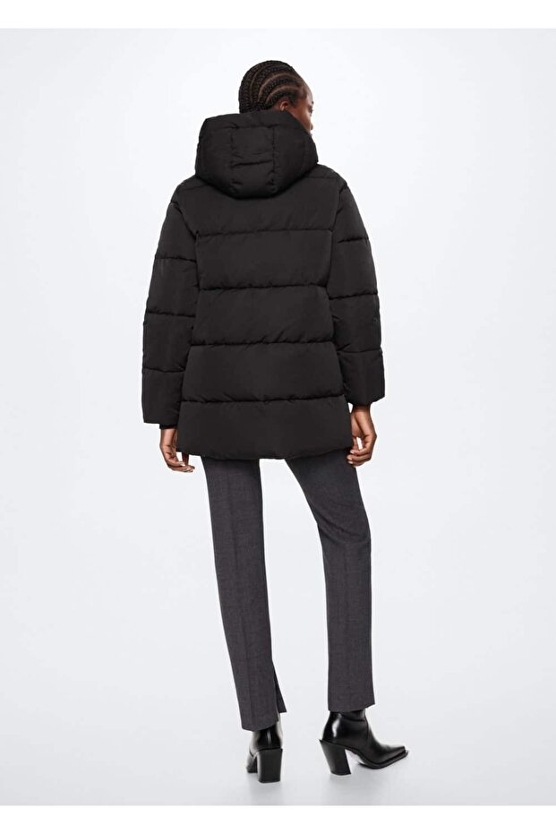 Kapüşonlu Kapitone Anorak - 4