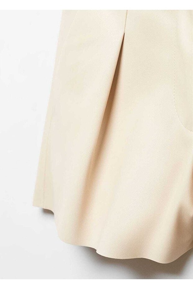 Kopçalı, orta belli şort - 6